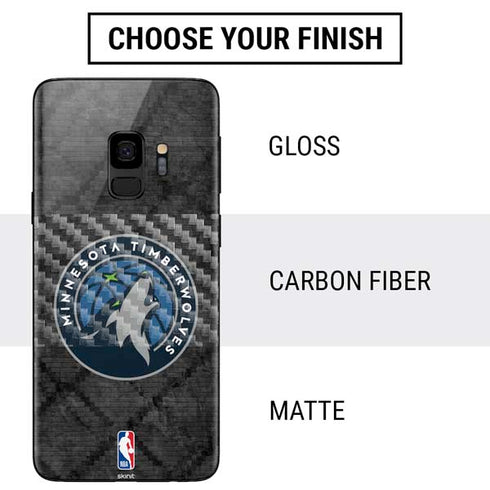 NBA Minnesota Timberwolves Dark Rust Galaxy S9 Skin
